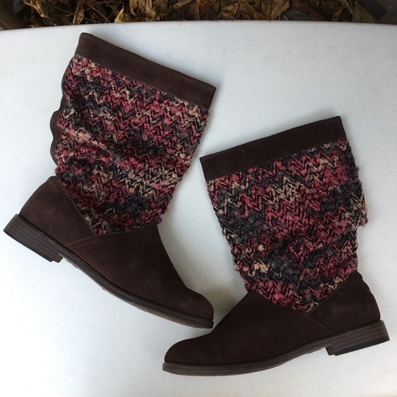 TOMS Serra Suede Sweater Knit Slouch Boots - Picture 3 of 6